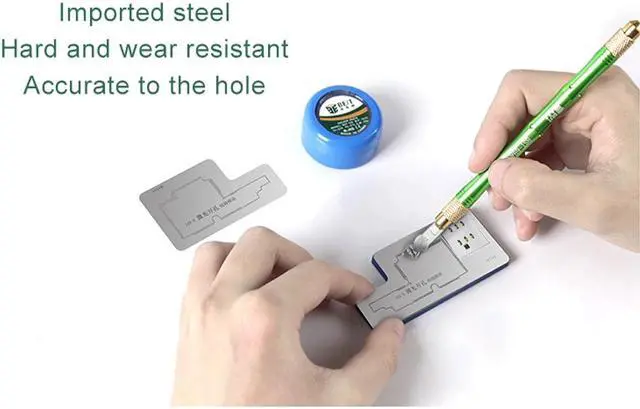 Alt view image 2 of 7 - 3D BGA Reballing Stencil Kit Motherboard Middle Layer Planting Tin Template Soldering Net For iPhone X/XS/XR/XS MAX