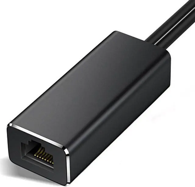 Alt view image 2 of 7 - Portable USB2.0+Micro2.0 Transform RJ-45 100MB Network Card Converter Mult-Function Black Aluminium Alloy Dual Wire Converter
