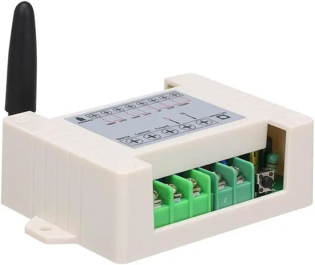 Alt view image 2 of 7 - AC85-250V 10A 2CH Motor Remote Control Switch