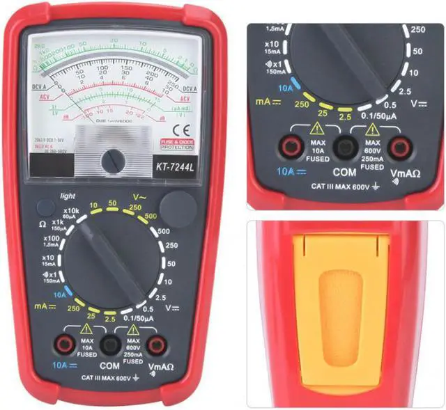 Alt view image 5 of 7 - KT7244L Handheld Multimeter Multifunction High Sensitivity Precision Handheld Analog Multimeter
