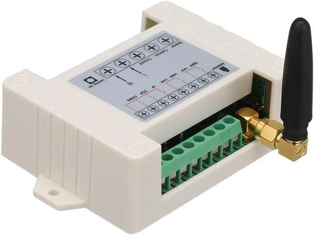 Alt view image 5 of 7 - AC85-250V 10A 2CH Motor Remote Control Switch