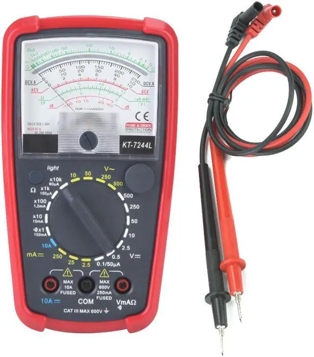 Alt view image 4 of 7 - KT7244L Handheld Multimeter Multifunction High Sensitivity Precision Handheld Analog Multimeter