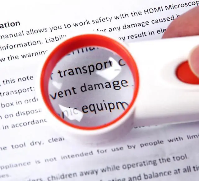 Alt view image 4 of 6 - Portable 10X Magnifier Magnifying Glass illuminated LEDs Handheld Magnifier Light Magnified Tool For Reading