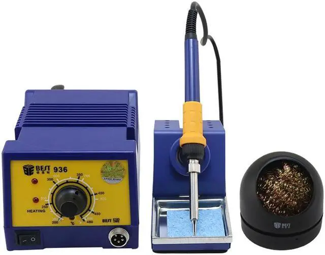 Main image of BST-936 Temperature Adjustable Lead-free Automatic BGA SMD Soldering Station Rework Station With Soldering Iron Cleaner - 220V