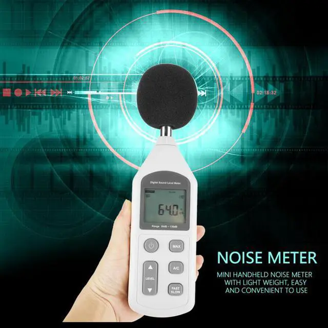 Alt view image 2 of 7 - GM1357 Handy Mini Digital LCD Noise Meter Sound Level Meter Noise Measuring Instrument Sound Tester 30dBa~130dBA