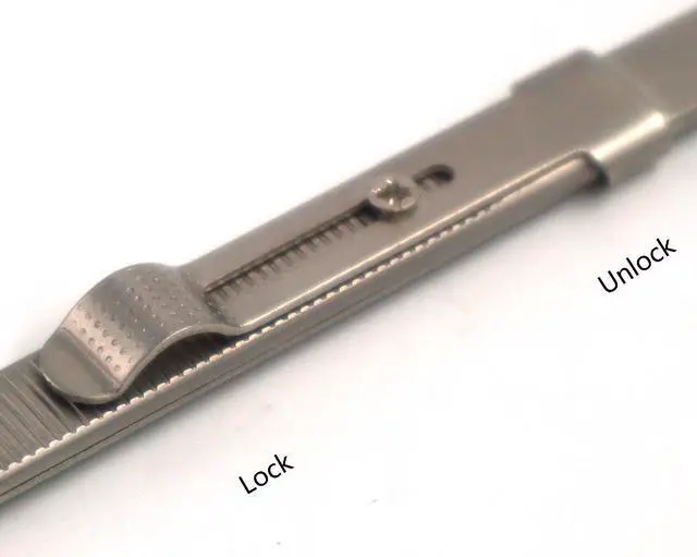 Alt view image 4 of 6 - Precision Adjustable Slide Lock Anti Static Tweezers For Jewelry Electronic Component Holding Repair Tools