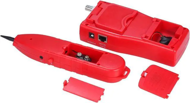 Alt view image 6 of 7 - Multi-functional LCD Network Cable Tester Wire Tracker RJ11 RJ45 BNC Wire Length Finder Line Finder LAN Cable Tester with 8 Remote Adapters