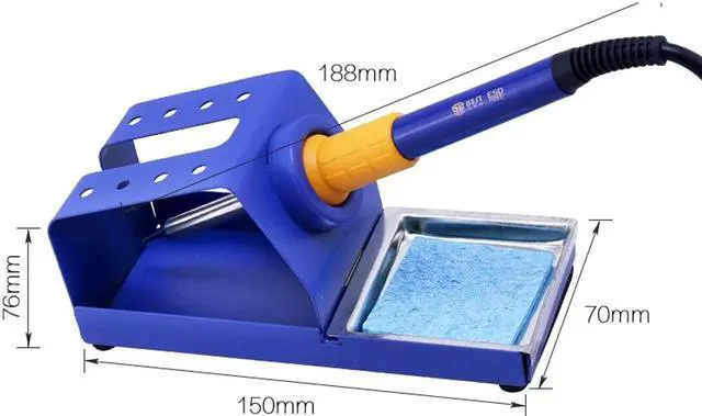 Alt view image 4 of 7 - BST-936 Temperature Adjustable Lead-free Automatic BGA SMD Soldering Station Rework Station With Soldering Iron Cleaner - 220V