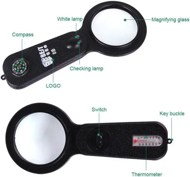 Alt view image 2 of 2 - BST-J108 Multi-function magnifier(5/10X) Adjustable LED Magnifying Glass Table Lamp LED Lights 10X Magnification