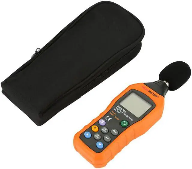 Alt view image 4 of 7 - PEAKMETER PM6708 Sound Level Meter LCD Digital Audio Decibel Sound Noise Level Meter Tester 30-130dB Decibel Tester