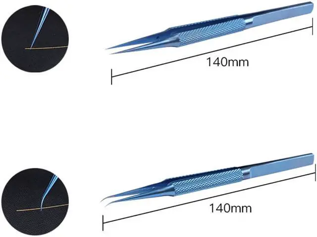 Alt view image 3 of 3 - Titanium Alloy Tweezers Professional Repair Fingerprint Fly Line Phone Motherboard Precise Antimagnetic Electronics Tweezers - BT-15