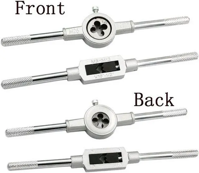 Alt view image 4 of 5 - 12pcs M3-M12 Tap Die Set Hand Manual Tap Die Tool set