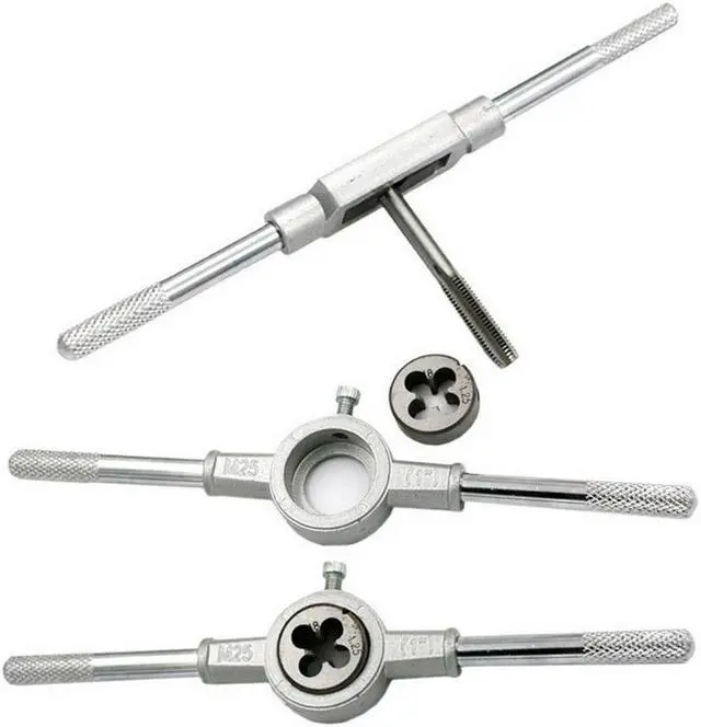 Alt view image 3 of 5 - 12pcs M3-M12 Tap Die Set Hand Manual Tap Die Tool set