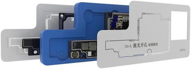 Main image of 3D BGA Reballing Stencil Kit Motherboard Middle Layer Planting Tin Template Soldering Net For iPhone X/XS/XR/XS MAX