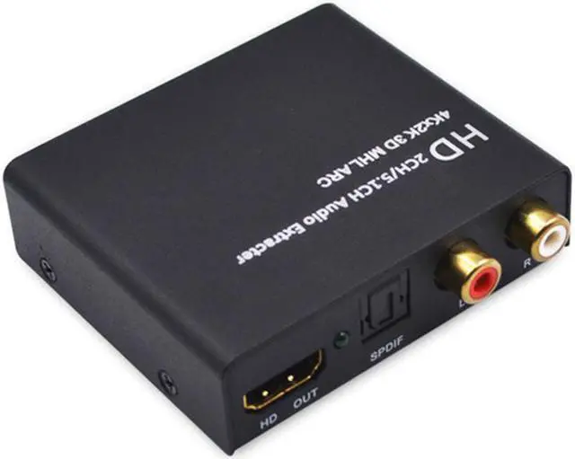 Main image of HD 2.0 Audio Extractor Support 4K 60Hz YUV 4:4:4 and HDR HD to Optical SPDIF Analog RCA L/R 3.5mm Converter