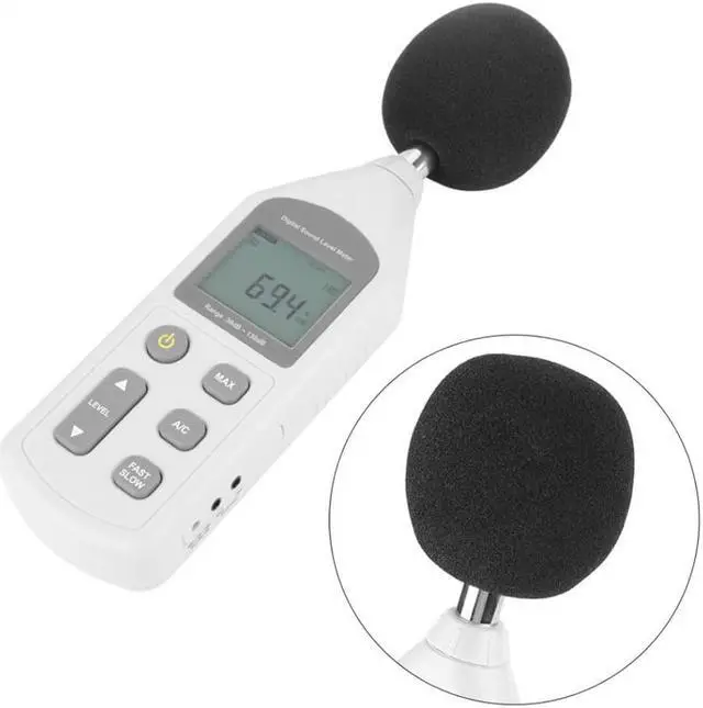 Alt view image 4 of 7 - GM1357 Handy Mini Digital LCD Noise Meter Sound Level Meter Noise Measuring Instrument Sound Tester 30dBa~130dBA
