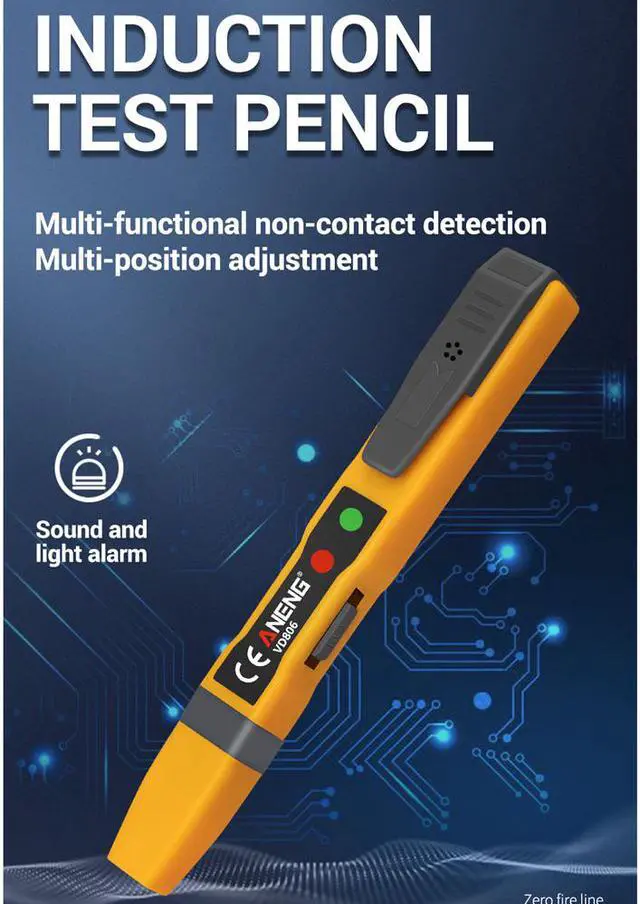 Alt view image 2 of 7 - ANENG VD806 AC/DC Voltage Tester Vape Pen Battery Current Non Contact Voltage Detector Electrical Circuit Tester Led Pencils