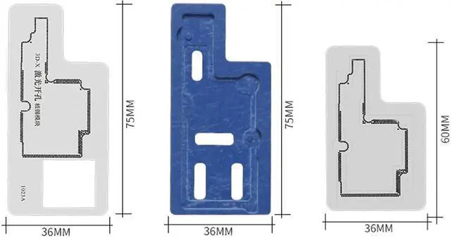 Alt view image 7 of 7 - 3D BGA Reballing Stencil Kit Motherboard Middle Layer Planting Tin Template Soldering Net For iPhone X/XS/XR/XS MAX