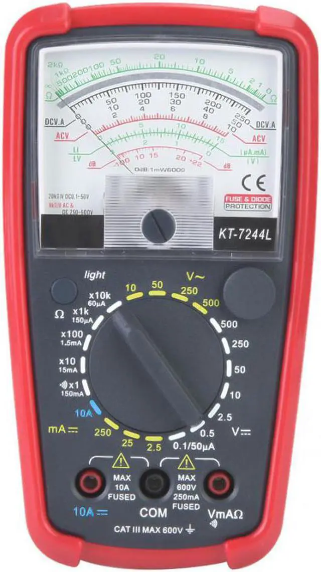 Main image of KT7244L Handheld Multimeter Multifunction High Sensitivity Precision Handheld Analog Multimeter