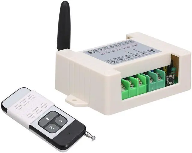 Alt view image 5 of 7 - AC85-250V 10A 2CH Motor Remote Control Switch