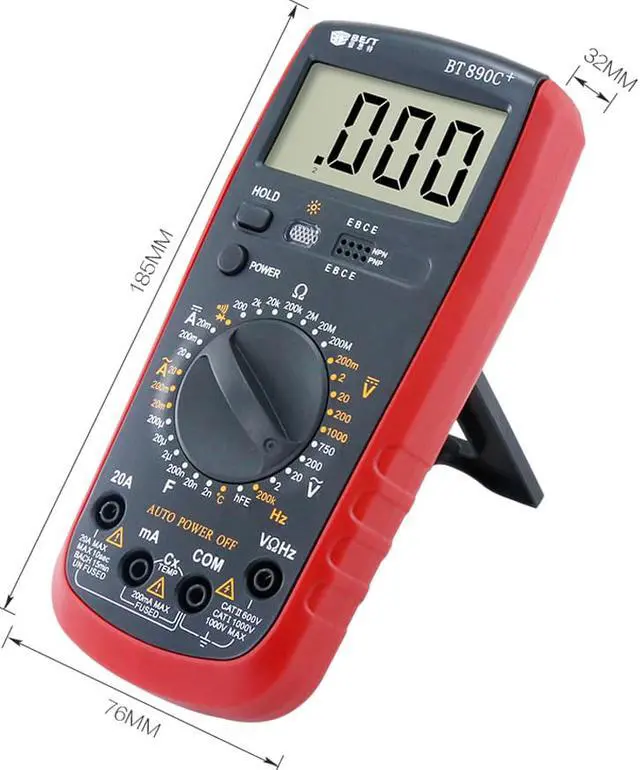 Alt view image 6 of 7 - BEST-890C+ Digital Multimeter Display Digital Multimeter