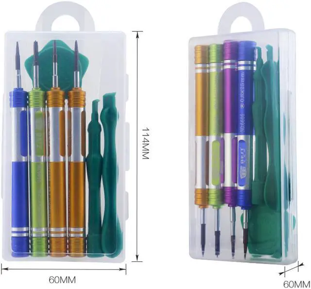 Alt view image 6 of 6 - BST-6666 7 in 1 Mobile Phone Repair Tools Kit Disassemble Screwdriver Set Spudger Nylon Opener