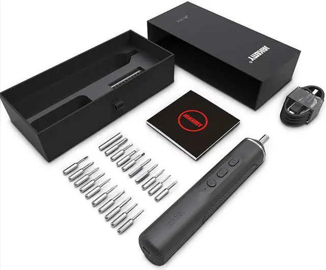 Main image of NEW 20 Bits Portable Magnetic Cordless Electric Screwdriver Set DIY Power Tool for TV Laptop Household Repair