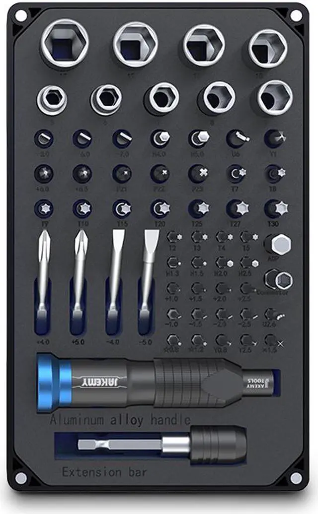 Main image of NEW 60-in-1 Professional Screwdriver Set with High Quality S-2 Driver Bit DIY Repair Tool Kit for Laptop Glasses Mobile Phone