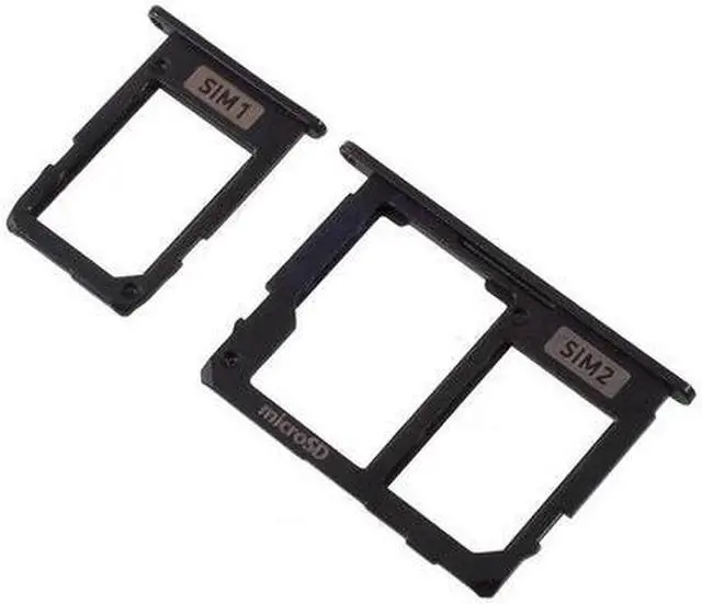 Main image of J5 (2017) J530 SIM + SIM / SD Card Tray Slots Part For Samsung Galaxy J7 (2017) J730 SIM Card Tray (Black)