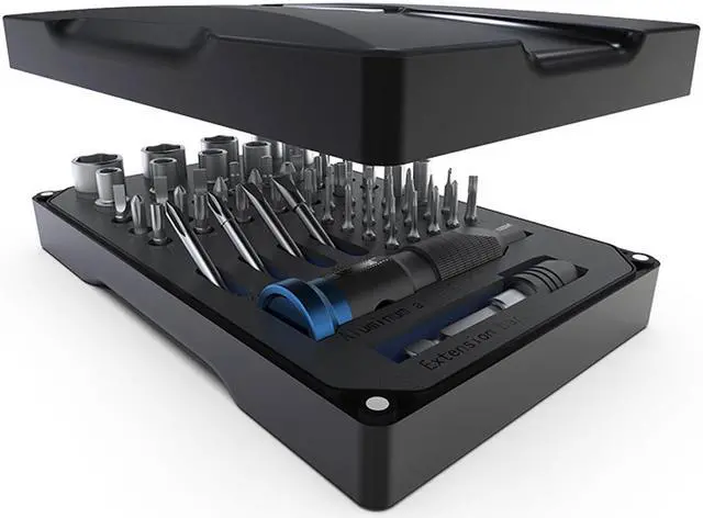 Alt view image 5 of 7 - NEW 60-in-1 Professional Screwdriver Set with High Quality S-2 Driver Bit DIY Repair Tool Kit for Laptop Glasses Mobile Phone