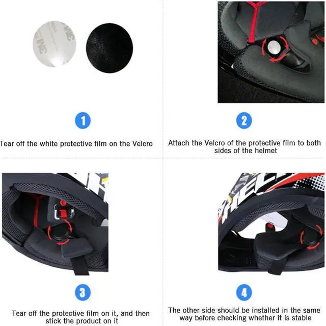 Alt view image 4 of 7 - VNETPHONE V1-2A BT 4.0 Moto Helmet Headset Wireless Handsfree Stereo Earphone Motorcycle Helmet Headphones MP3 Speaker