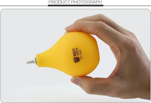 Alt view image 5 of 7 - BT-1889 Rubber Mini Air Blower Pump Dust Cleaner with Metal Nozzle for DSLR Lens Cleaning Tool for SLR Camera Binocular Lens CCD