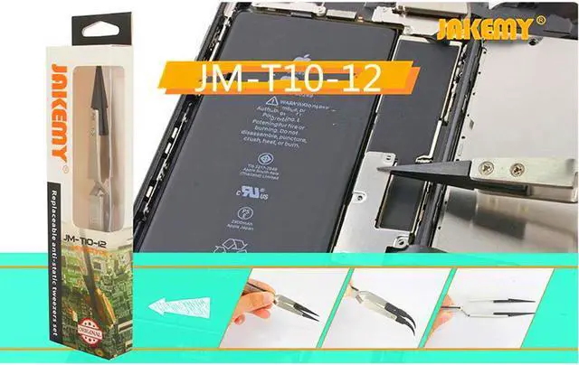 Alt view image 4 of 7 - Rebound Tweezers Stainless Steel Anti-static Precision Tweezers Electronic Maintenance DIY Metal Soldering Precision-Welding