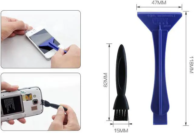 Alt view image 3 of 7 - BST-606 9 in 1 Screwdriver Set Phone Disassemble Spudger Repair Opening Tool Sets Crowbar Blade For Samsung HTC IPad