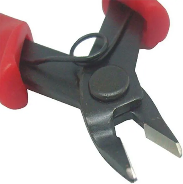 Alt view image 3 of 5 - Mini Electrical Wire Stripping Shears Diagonal Nipper Cutters Side Cutting Snips Flush Nipper Diagonal Pliers Hand Tools