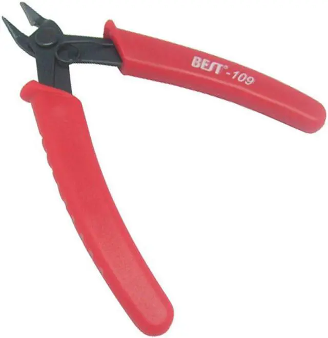 Alt view image 2 of 5 - Mini Electrical Wire Stripping Shears Diagonal Nipper Cutters Side Cutting Snips Flush Nipper Diagonal Pliers Hand Tools