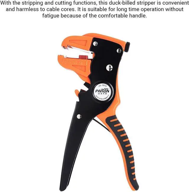 Alt view image 5 of 7 - PARON JX-1311 Automatic Duck-billed Stripper Multifunctional Wire Stripping and Cutting Pliers Dual Layer Handle Duckbill Pliers AWG24-10 0.2-6.0mm²