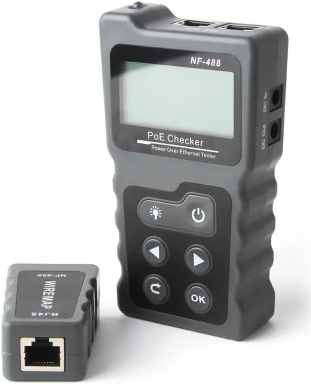 Main image of Multi-functional LCD Network Cable Tester PoE Checker Inline PoE Voltage Current Tester with Cable Tester checker the Ethernet