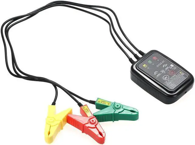 Alt view image 7 of 7 - Non-Contact Phase Detector Digital Phase Sequence Tester Phase LED Indicator Clamp Positive/Reverse Phase Tester AC70~600V 50/60Hz
