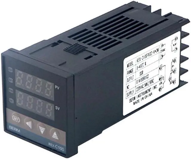 Main image of PID Digital Intelligent Temperature Controller REX-C100FK02-V*DN 0-400°C K Type Input SSR Output (220V CK long)