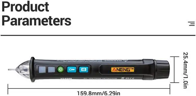 Alt view image 5 of 6 - ANENG VD409B Crcuit Breaker Finder LED Tester Non-contact AC Voltage Detector Tester Meter 12V-1000v Pen Wire Tracker Scanmarker