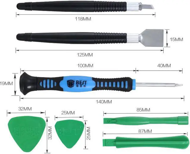 Alt view image 2 of 7 - 16 in 1 Hand Phone Repair Tool set For mobile cell phones Opening Pry Repair Tool Kit cellphone Screwdrivers Set Kit
