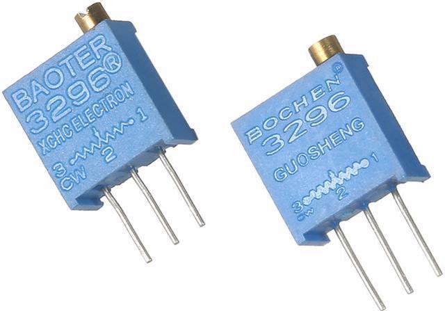 Alt view image 3 of 6 - 75pcs 3296W Multiturn Trimmer Potentiometer Assorted Kit Variable Resistors 15 Values 50-2M ohm