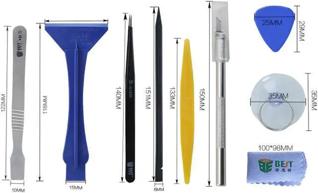 Alt view image 3 of 7 - 22 in 1 Profession Mobile Phone Tools Kit Opening Pry Tool Repair Kit for iPhone iPad Android Cell Phone Tablet PC Laptop