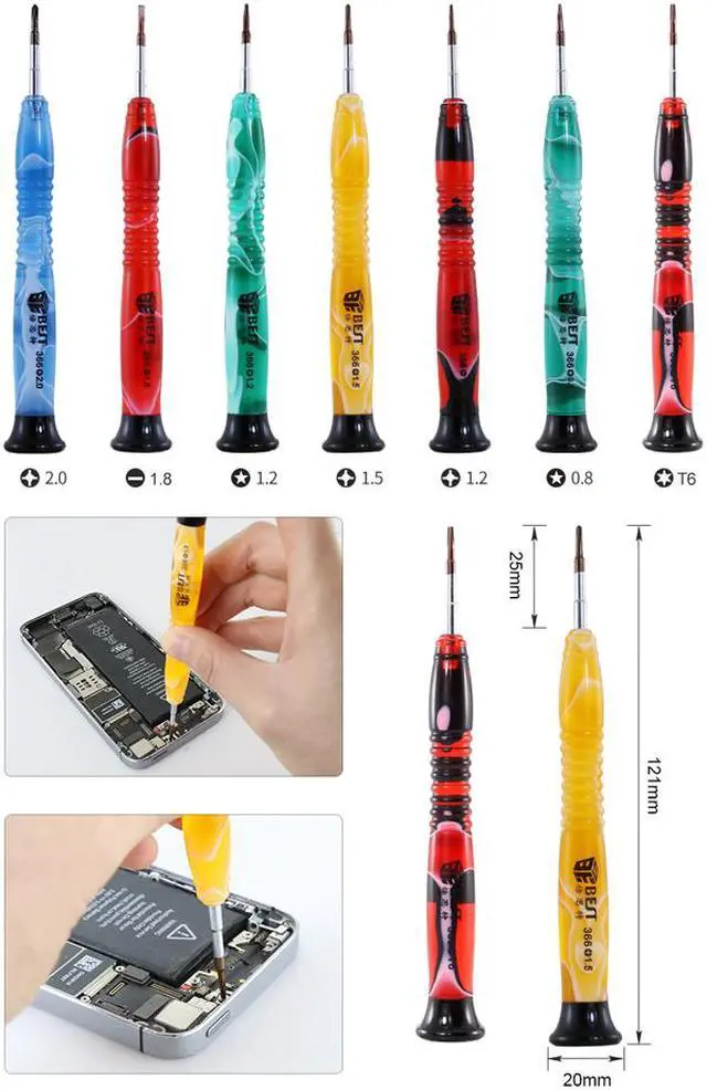 Alt view image 3 of 7 - 16 in 1 Mobile Phone Repair Tools Kit Pry Opening Tool Screwdriver Set for iPhone X 8 7 6 Plus Hand Tools Set