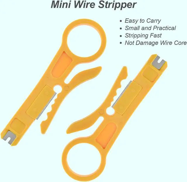 Alt view image 6 of 7 - 2pcs Mini Portable Wire Stripper Plier Muti-Functional Crimper Cutter for 3D Printer Cable PTFE Cable