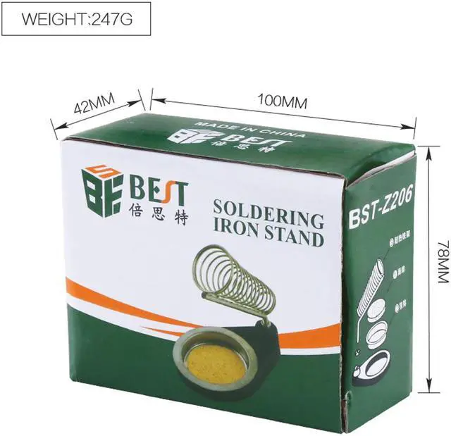 Alt view image 6 of 6 - BST-Z206 Soldering Iron Stand Holder Metal Soldering Iron Support Station