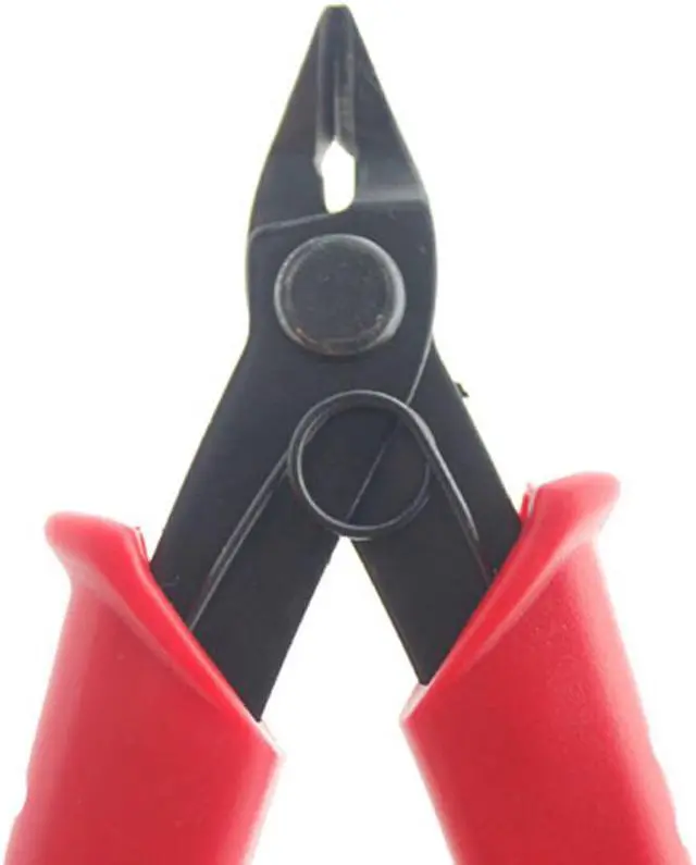 Alt view image 4 of 5 - Mini Electrical Wire Stripping Shears Diagonal Nipper Cutters Side Cutting Snips Flush Nipper Diagonal Pliers Hand Tools
