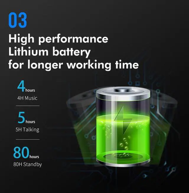 Alt view image 6 of 6 - UKELILI UK-8 Mini Wireless Retractable Portable Bluetooth Headset Calls Remind Vibration Wear Clip Sports Running Earphone (White)