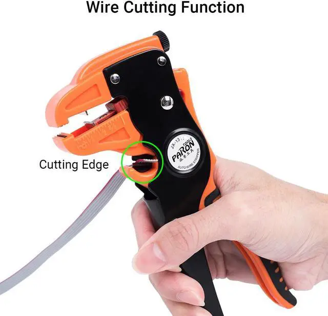 Alt view image 6 of 7 - PARON JX-1311 Automatic Duck-billed Stripper Multifunctional Wire Stripping and Cutting Pliers Dual Layer Handle Duckbill Pliers AWG24-10 0.2-6.0mm²